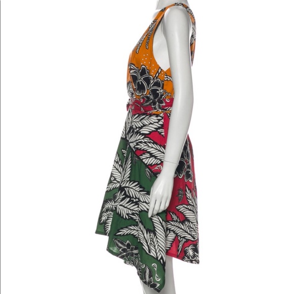 Aqua de Coco Printed Knee-Length Dress, Small - Picture 7 of 8